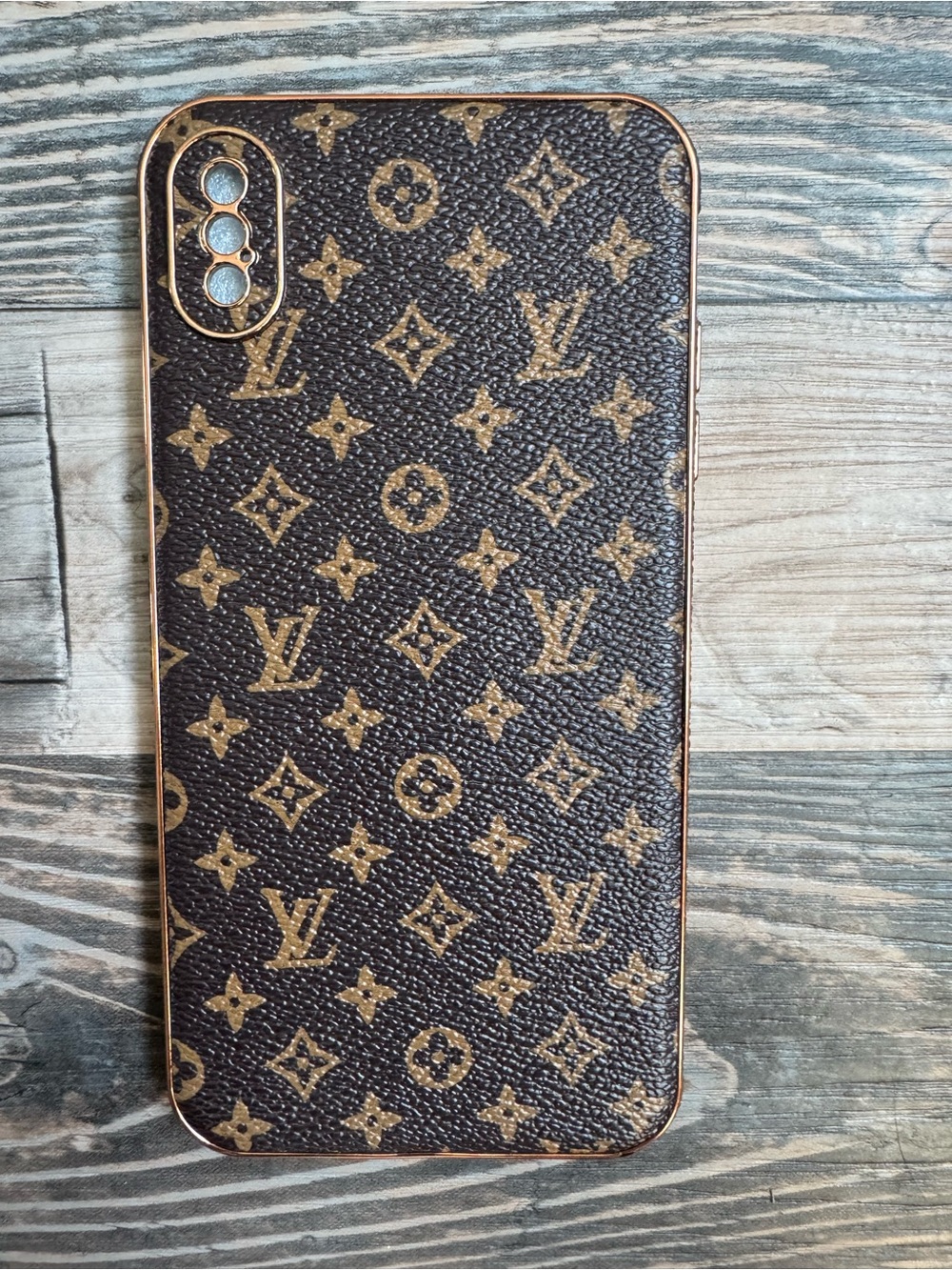 iPhone XS Max Luxury Brown Monogram Phone Case - Inspired case
